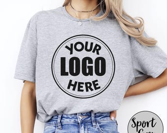 Custom Logo T-Shirt, Personalized Design, Unisex Cotton Tee