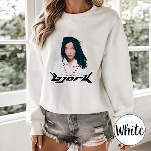 Bjork Sweat, Vintage Unisex Bjork Logo Sweat, Vintage 90s Bjork Rare Sweat Fossora Electronic Music, Music Lover Sweat