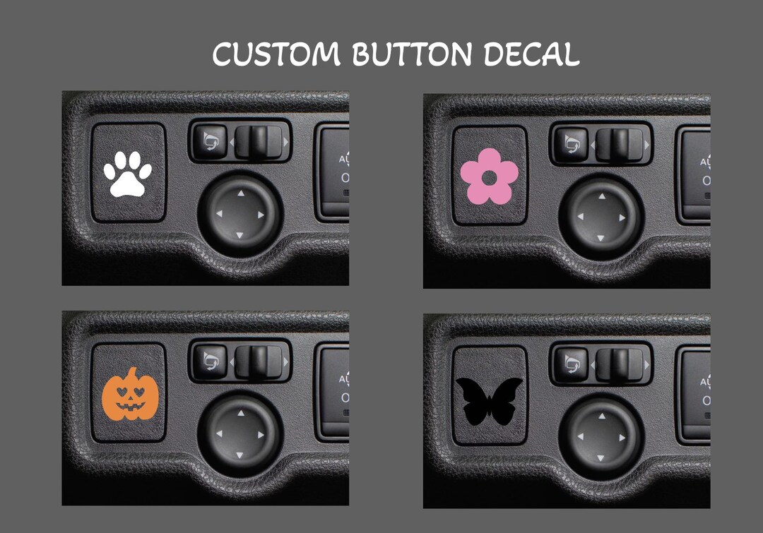 Ejector Button Sticker Custom Eject Blank Button Decal Sticker. Fits All Blank Car Buttons ...