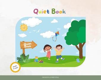 Quiet Book | Belegt | Edukative Aktivitäten | Lernen im Vorschulalter | Aktivitätsbuch | Kinder Lernaktivität | Kleinkind Belegt Buch |
