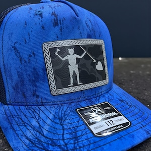 Blackbeard Pirate Hat: Nautical Rope Patch Cap