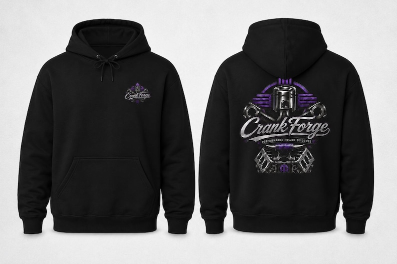Crank Forge Performance Engine Builders Hoodie