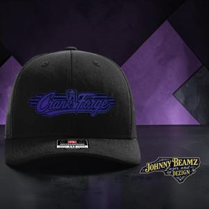Crank Forge Leather Patch Hat | Richardson Trucker Hat | Performance Engine Builder Hat | Mechanic Gift | Chevy Racing Hat | Veteran Owned