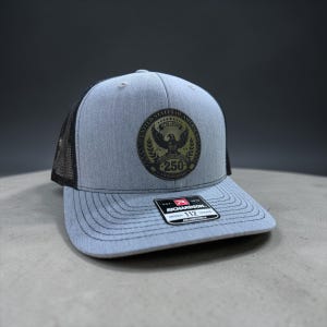 250th Anniversary USA Leather Patch Hat, Patriotic Cap
