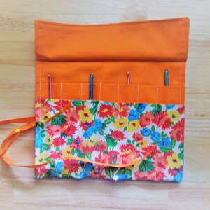 Crochet Hook or DPN Case, Organizer-14 Pockets