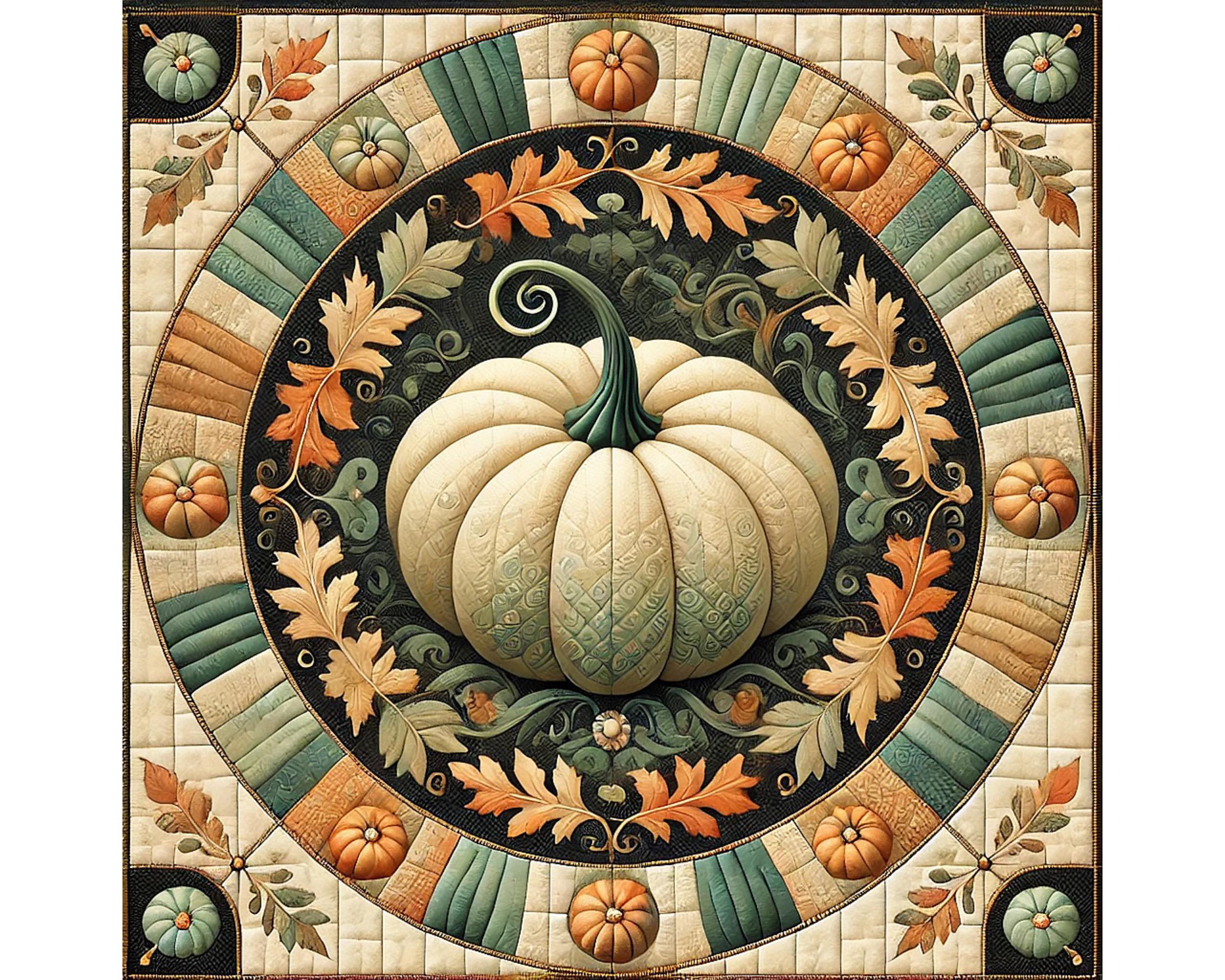 Pumpkin Pattern Print Bed Set Quilt main image 0