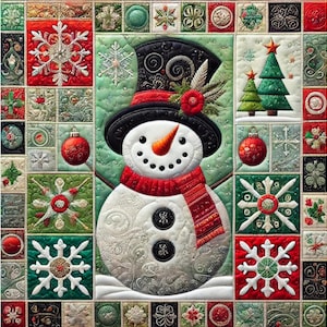 Clipart de colcha de Natal aconchegante. Kit de decoração de arte de inverno - velas, boneco de neve, galhos de pinheiro, bolhas. Artesanato de colcha de Natal, diário, scrapbooking