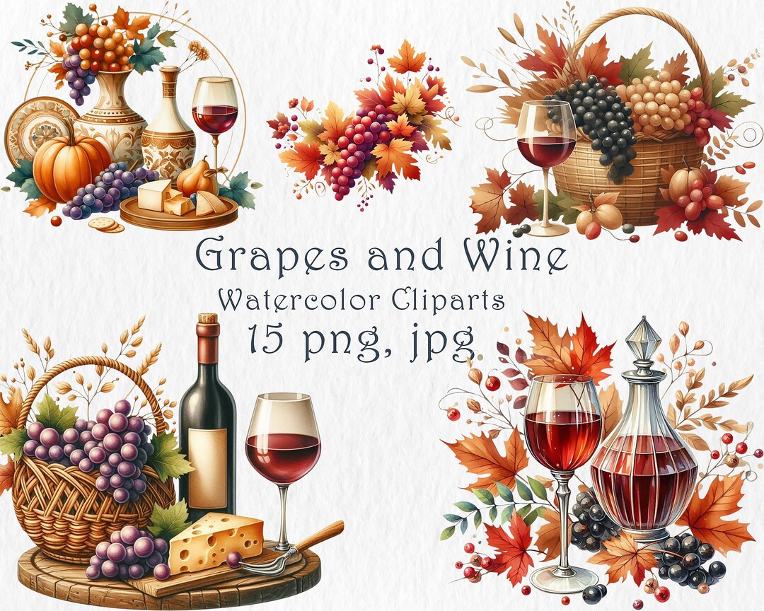 Natureza-morta gourmet de outono com uvas e vinho. Charme elegante de ...