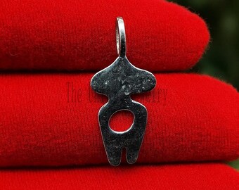 Sterling Silver Tooth Charm: Polished Dental Hygienist Necklace, 15mm