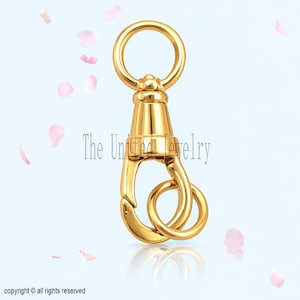 Handmade Swivel Lock With Bail Jewelry Findings 925 Sterling Silver