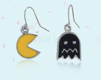 Pave Diamond Handmade Pac-Man Dangle Earrings For Women&#39;s