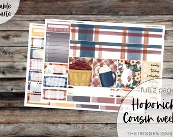 Harvest Comfort Hobonichi Cousin 2 page full kit/a la carte