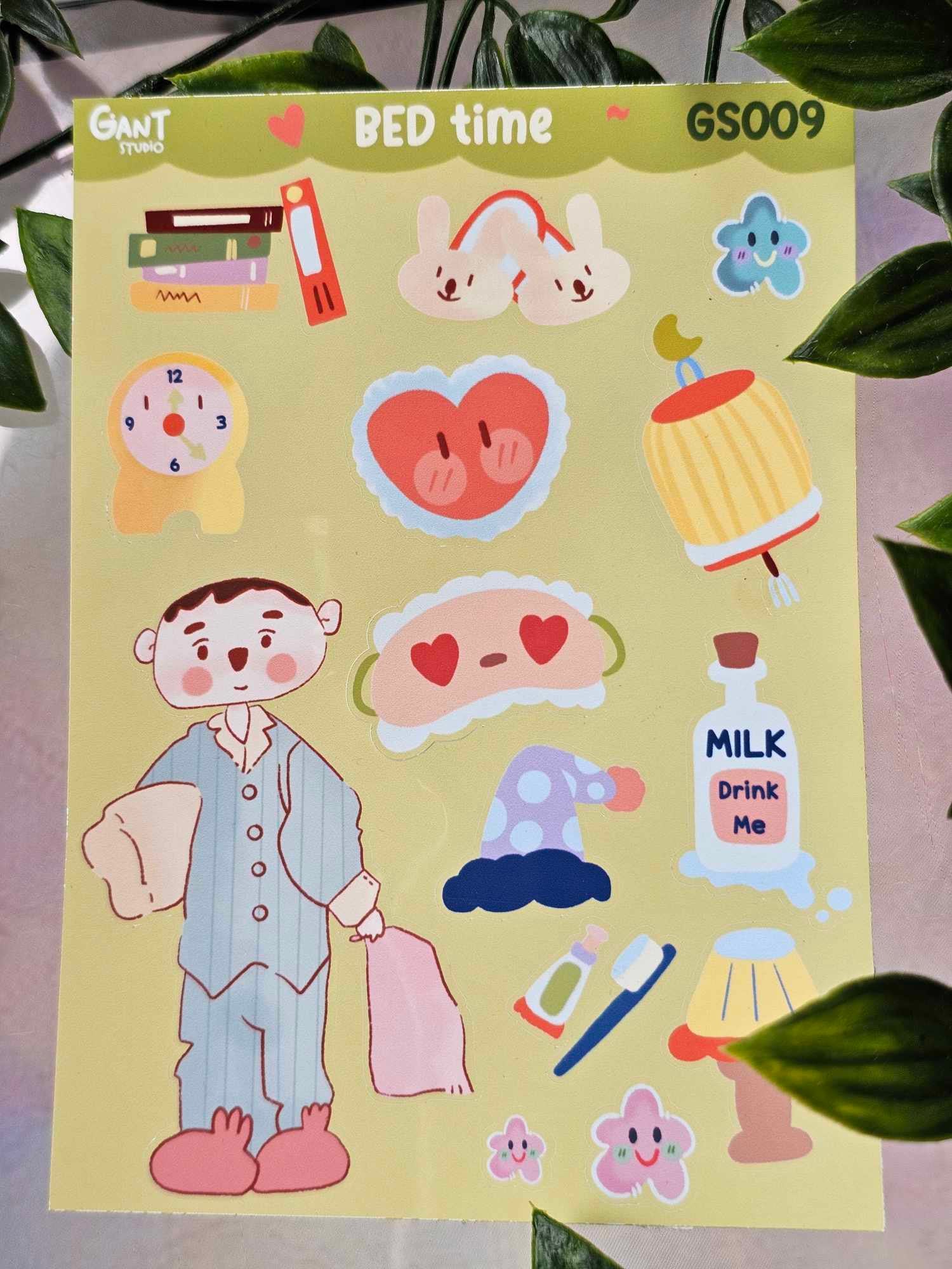 Bed Time Sticker BED Time- Sticker Sheet - Kawaii, Pastel, Decorative Stickers - GS009 ...