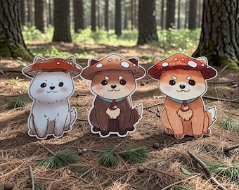 Shiba Lnu vinyl sticker - 6 x 7 Cm