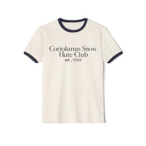 Coriolanus Snow hate club est 2008 Shirt, Tom Blyth ringer T-shirt, Coriolanus Snow Tee, Tom Blyth t-shirts