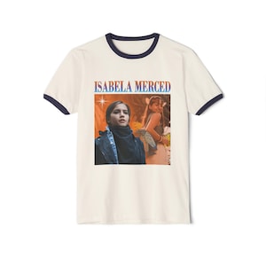 Vintage Isabela Merced Shirt, Isabela Merced 90s styles Ringer T-shirt, Isabela Merced Tee, Isabela Merced t-shirts