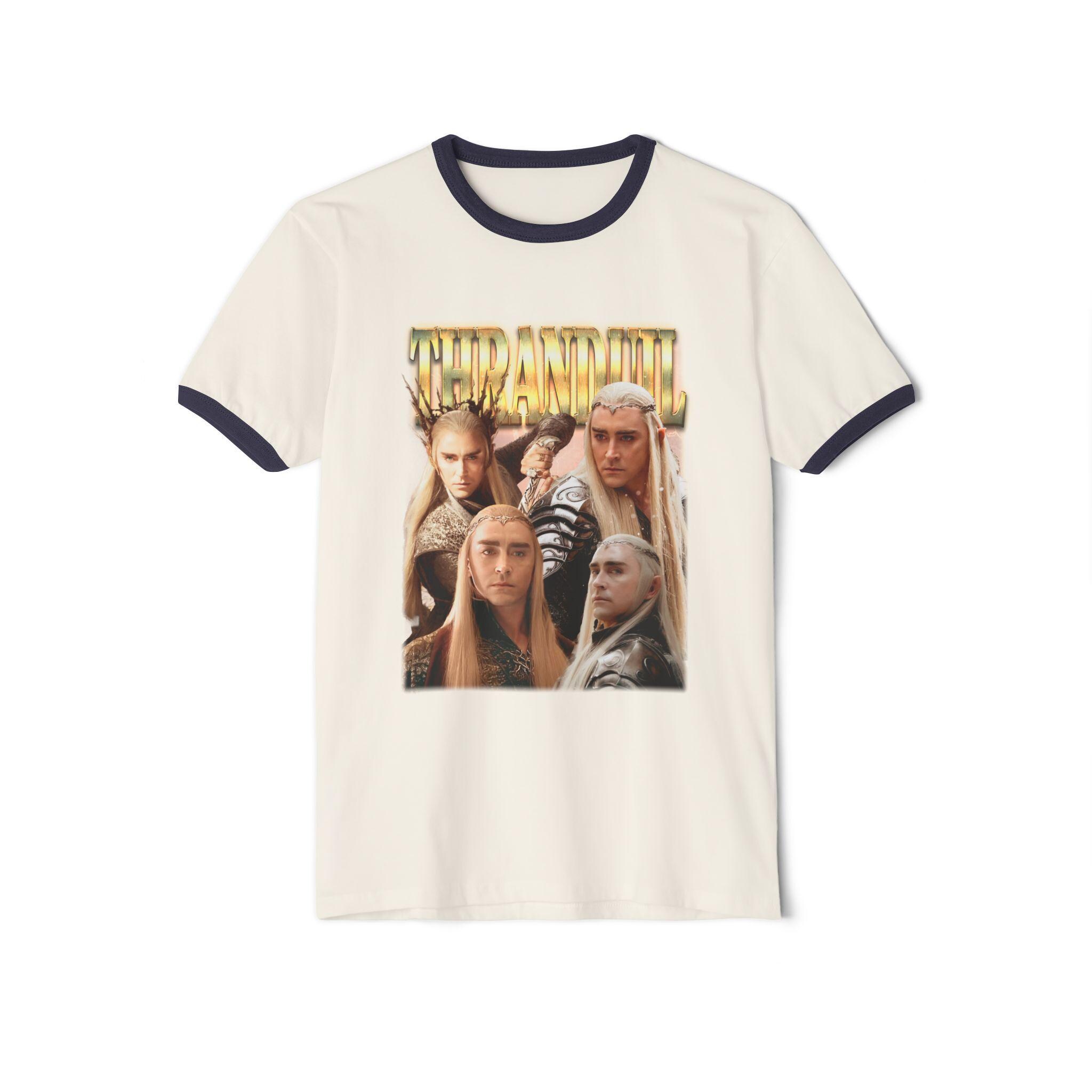 T-shirt Vintage Bootleg Thranduil (Le Seigneur Des Anneaux) - Personnalisable, Unisexe, Neuf Avec étiquettes