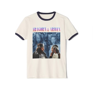 Vintage Aragorn and Arwen Shirt, Aragorn and Arwen Ringer T-shirt, Aragorn Tee, Arwen Undómiel t-shirts