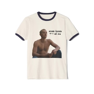 Buzz Cut Coriolanus Snow Snow Lands On Top Of Me Shirt, Tom Blyth ringer T-shirt, Coriolanus Snow Tee, Tom Blyth t-shirts