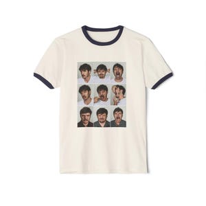 Pedro Pascal Collage Shirt, Funny Pedro Pascal Ringer T-shirt, Pedro Pascal Shirts