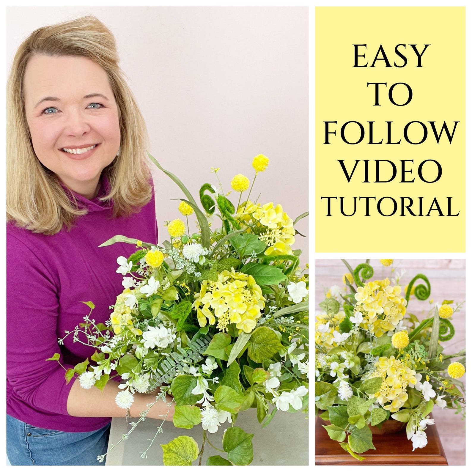 How To Make A Floral Arrangement For Spring Diy Flower Centerpiece For