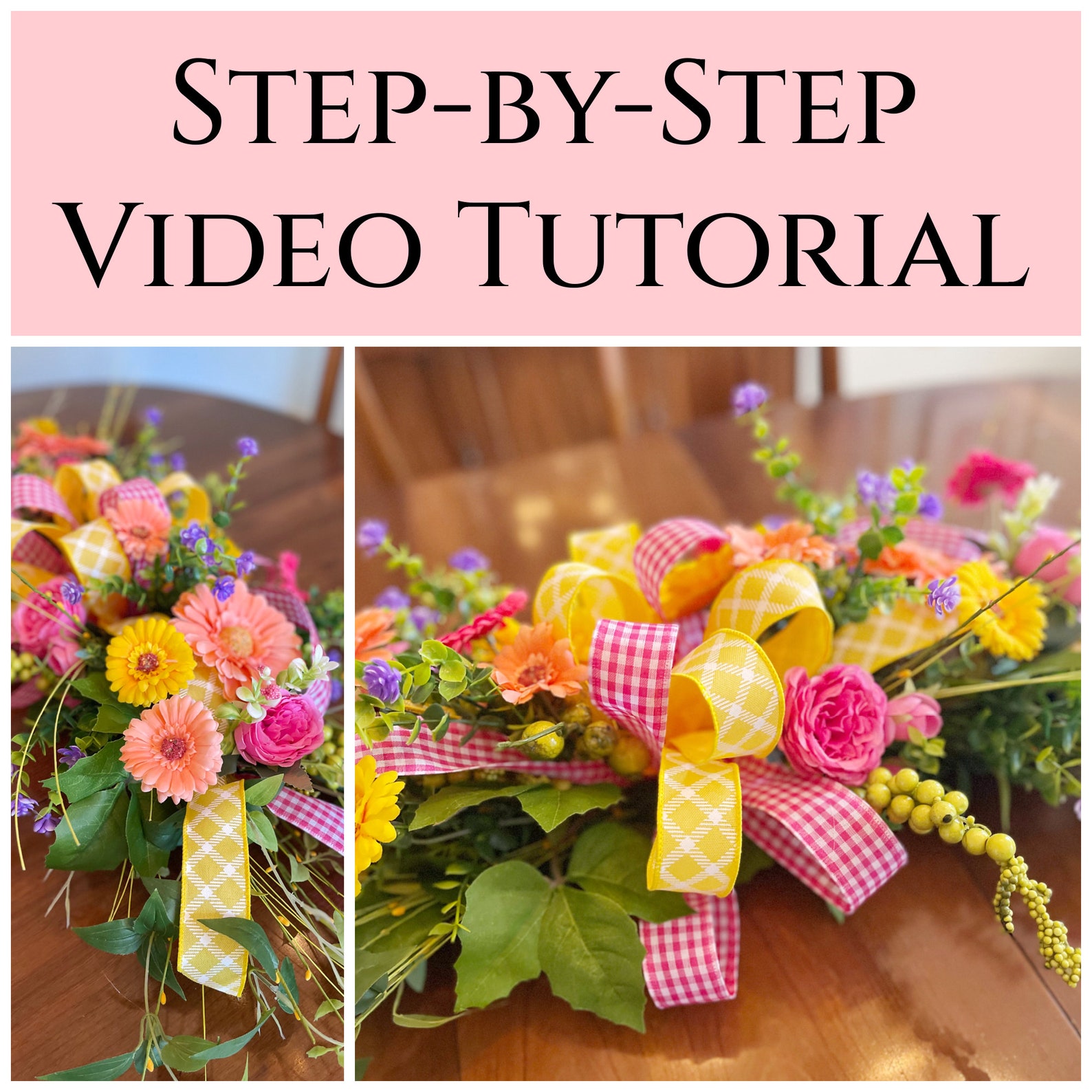 How To Make A Spring Centerpiece Diy Spring Arrangement How To Floral