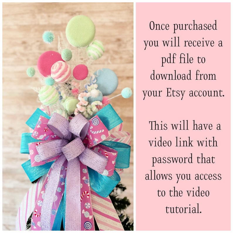 How To Make A Christmas Tree Topper DIY Christmas Tree Bow Etsy how-to-make-a-christmas-tree-topper-diy-christmas-tree-bow-etsy