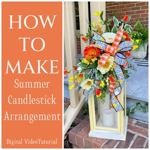 How to Make a Summer Lantern Swag, DIY Summer Swag, DIY Holiday Decor, How to Wreath Tutorial, Wreath Class, DIY Summer Porch Decor