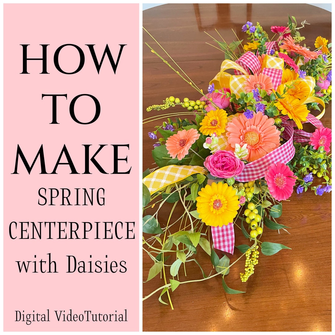 How to Make a Spring Centerpiece, DIY Spring Arrangement, How to Floral ...