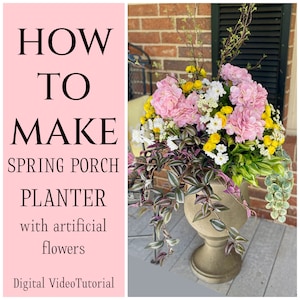 Wie man einen Frühlings-Urnenfüller herstellt, DIY-Frühlingspflanzer, wie man einen Blumentopf designt, Urnenfüller für den Sommer, DIY-Blumentopferfüller, How To Video