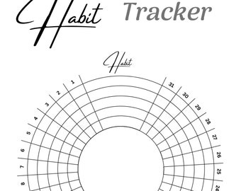 Printable Habit Tracker Bundle | Customizable Habit Tracking Sheets | Daily, Weekly & Monthly Planners | Productivity  Goal Setting