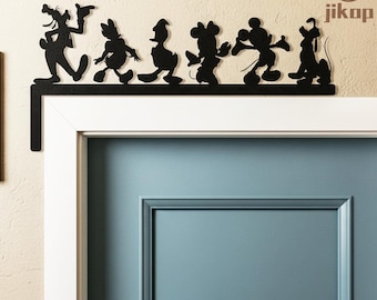 Classic Cartoon Door Arch,Playful Partners Door Topper,Magical Fantasy Door Arch,Playful Archway Wall Decor,Nostalgic Cartoon Door Decor