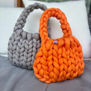 Handgemachte Grobstricktasche - Deine stylische Handtasche für jeden Look - Die perfekte Sommertasche für jeden Anlass