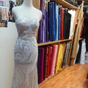 White Beaded Gown