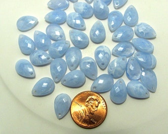 72 Faceted Marbled Opaque Briolette Resin Teardrop Beads 12x8 mm 10 colors