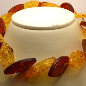 18 Vintage Marquise Resin Faux Amber 2 Colors Beads 40x20 mm