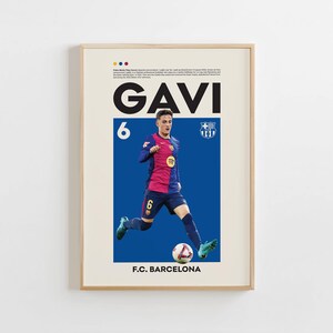 FCバルセロナ 選手 アートポスター A2版 ６枚セット FCバルセロナ 選手 アートポスター A2版 6枚セット Gavi 2022