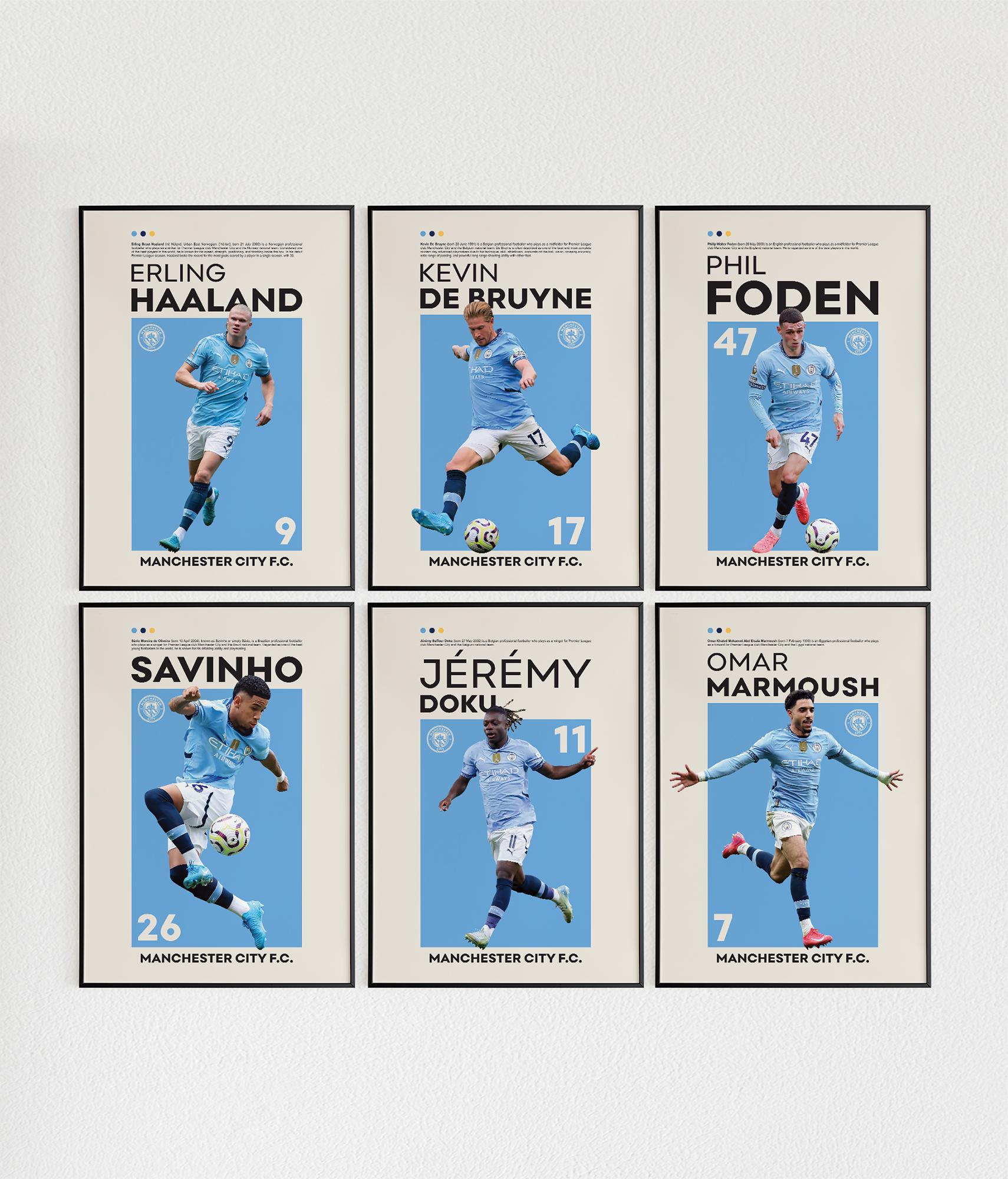 特価品セ Gift Poster City Manchester Set City Manchester Bundle, 6 of 記念グッズ