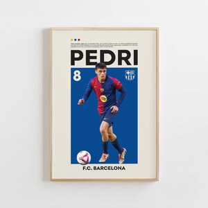 FCバルセロナ スター選手A3アートポスター4枚セット