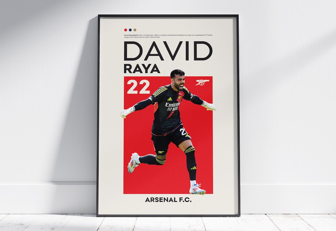 David Raya Poster, Arsenal Poster, David Raya Print Art, Gift Poster ...