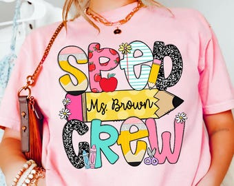 Custom Special Education Teacher Shirt, SPED Teacher Team Shirt, New Sped Teacher Gift, Back To School, Sped Crew Tee, Special ED Tshirt