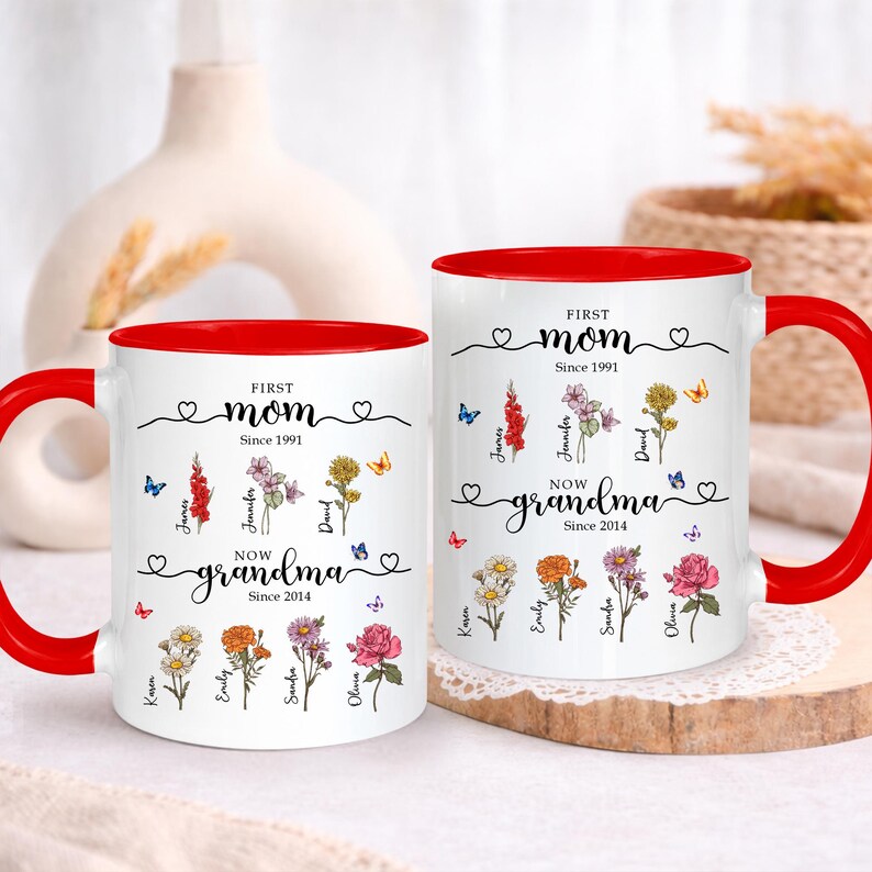 First Mom Now Grandma Mug, Mothers Day Gift 2026, Promoted to Grandma ...