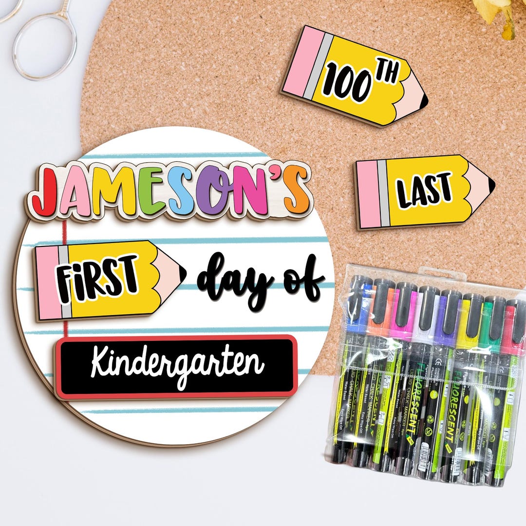 Interchangeable Back to School Sign, Personalized First Day of School ...