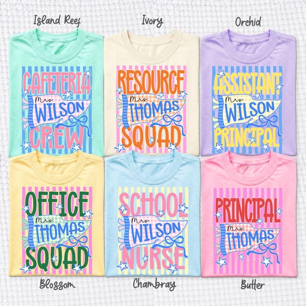 Custom School Staff Matching Shirt, School Admin Group Shirt, Back to School Shirt, Assistant Principal Tee, First Day of School