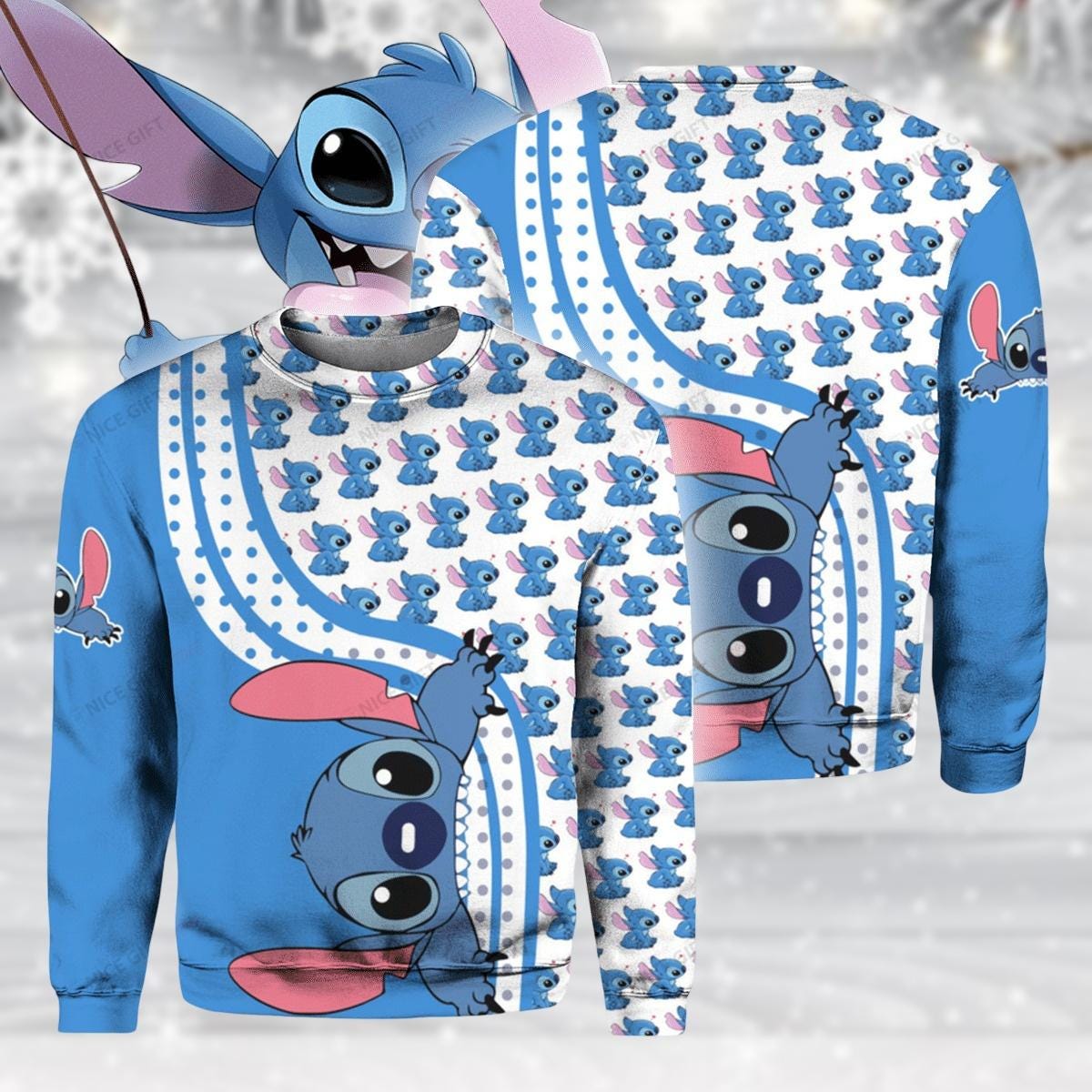 Discover Disney Character Ugly Christmas Sweater, Cartoon Xmas Sweater, Holiday Gift for Fans