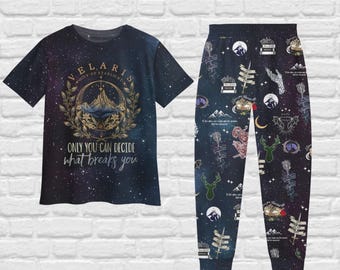 Pijama Velaris Acotar, Camisa Velaris City Of Starligh, Pijama navideño Velaris Acotar, Pijama familiar The Night Court, Regalo Acotar