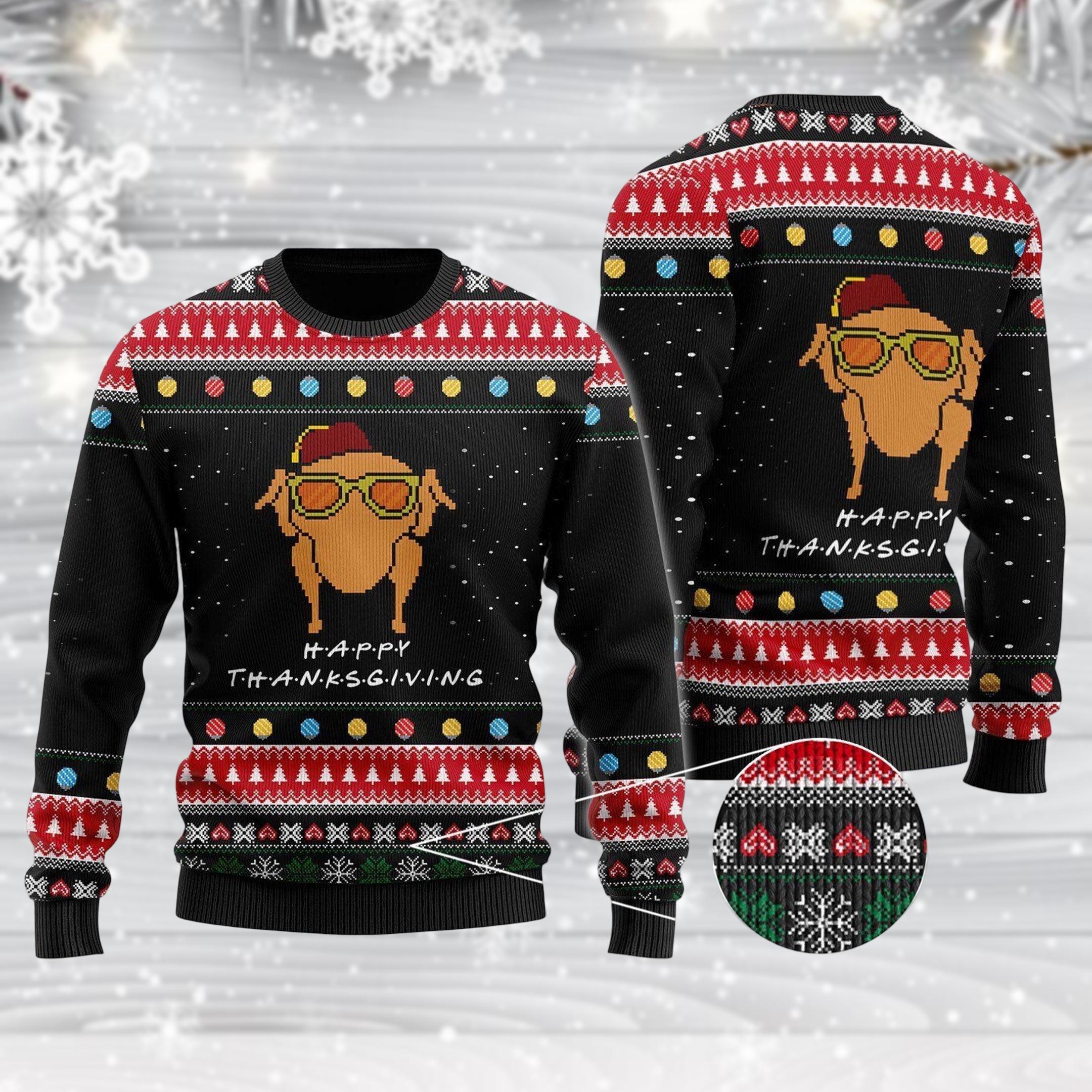 Discover Turkey Ugly Christmas Sweater, Thanksgiving Sweater, Funny Holiday Sweaters, Turkey Thanksgiving Sweater, Xmas Holiday