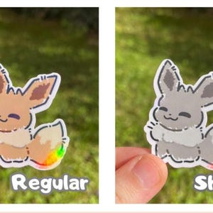 Op Eeveelution geïnspireerde stickers | Sylveon, Umbreon, Vaporeon, Glaceon, Espeon, kousvuller | Glanzende versies beschikbaar Eevee