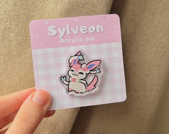 Eeveelution-speldjes | Acryl Pokepins geïnspireerd op | Glanzende Sylveon, Umbreon, Vaporeon, Glaceon, Espeon, Leafeon, Jolteon, Flareon