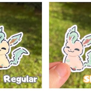 Op Eeveelution geïnspireerde stickers | Sylveon, Umbreon, Vaporeon, Glaceon, Espeon, kousvuller | Glanzende versies beschikbaar Leafeon